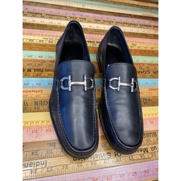 Men\'s Black Leather Loafers main image 14